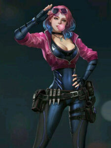 Cyberpunk 2077 Kira Madroxx Pink Leather Jacket