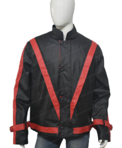 Michel Jackson Thriller Leather Black Jacket