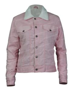 Gossip Girl 2021 Zoya Lott Pink Sherpa Denim Jacket Image