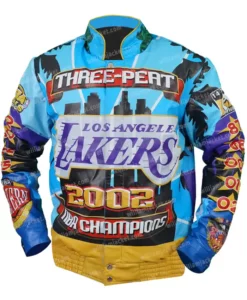 Three-Peat Los Angeles Lakers NBA Champions Jacket Front Image