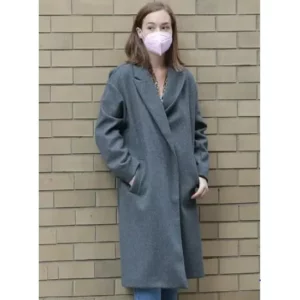 Suspicion Elizabeth Henstridge Grey Coat