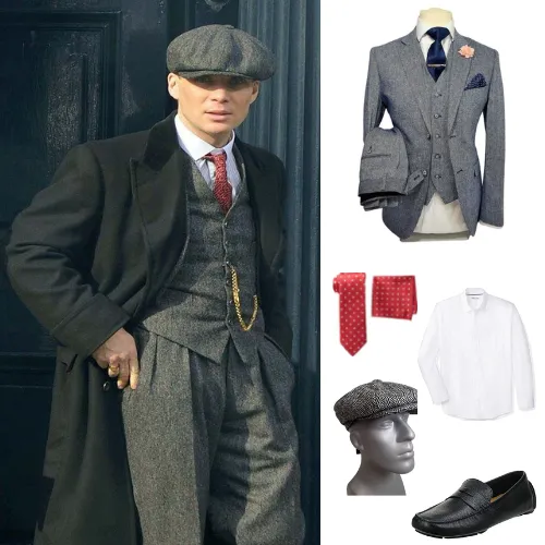 Cillian Murphy's Look from Peaky Blinders Show as Thomas Shelby