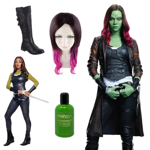 Gamora Costume Trench Coat For Halloween