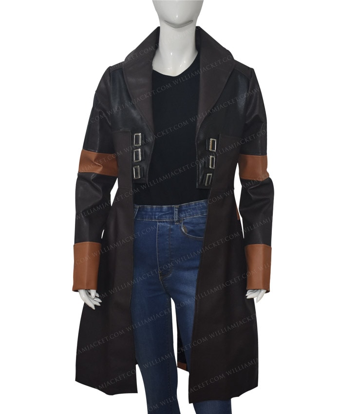 Gamora Guardians Of The Galaxy Vol 2 Leather Coat