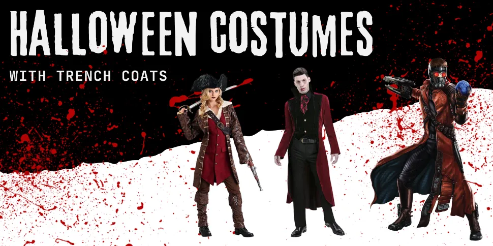 Halloween Costumes with Trench Coats For Mens and Womens
