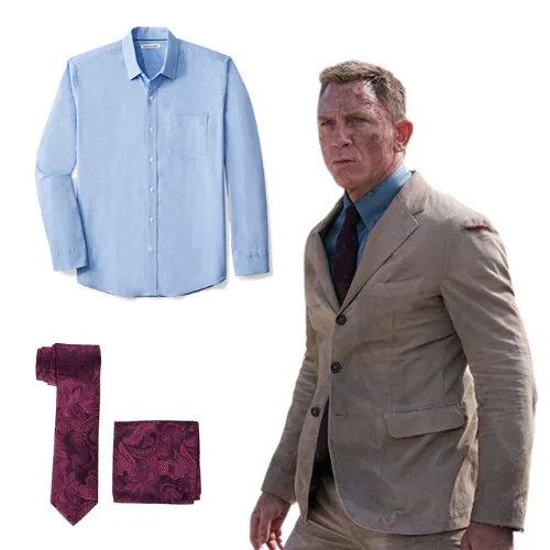 James Bond’s Beige Suit Look from No Time To Die
