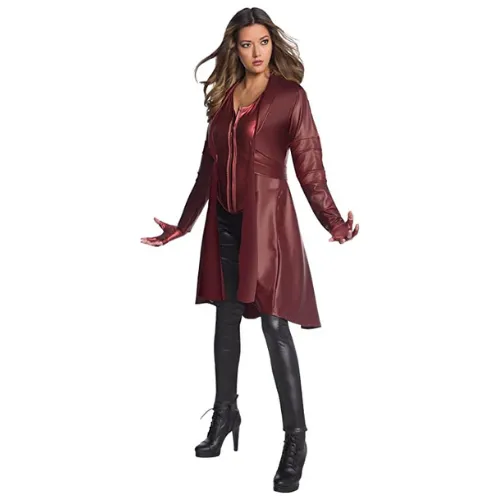 Marvel Avengers Endgame Scarlet Witch Halloween Costume with Trench Coat