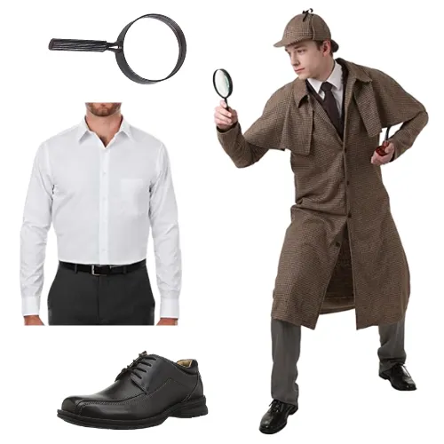 Sherlock Holmes Style Costume with Coat