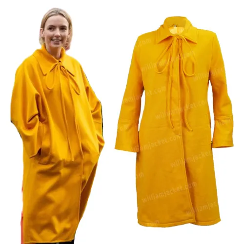Villanelle's Long Yellow Coat Halloween Costume From Killing Eve Season 03