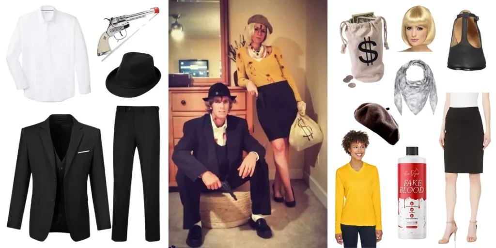 Couple Dead Bonnie and Clyde Costume