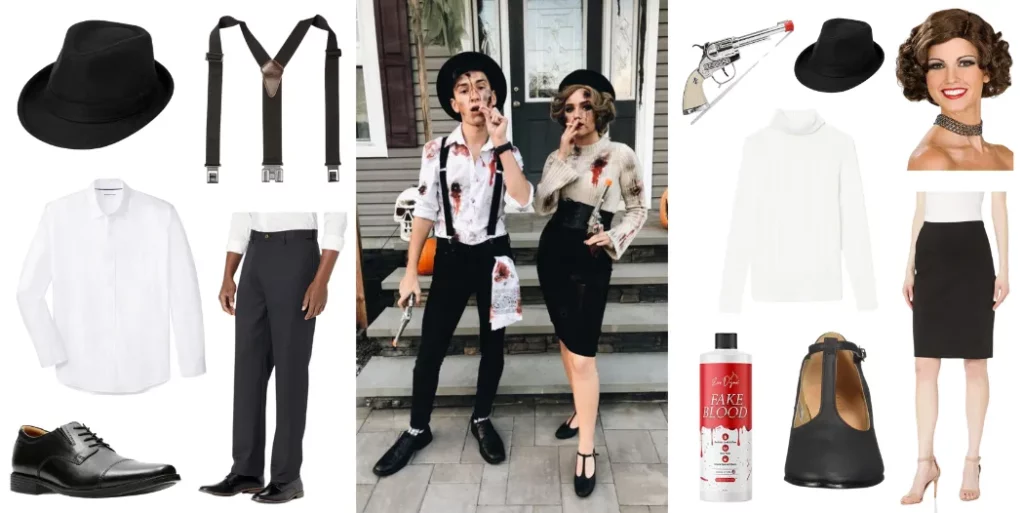 Couple Dead Bonnie and Clyde Costume Ideas for Halloween
