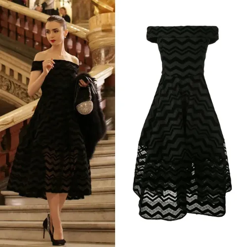 Emily in Paris Black Dress