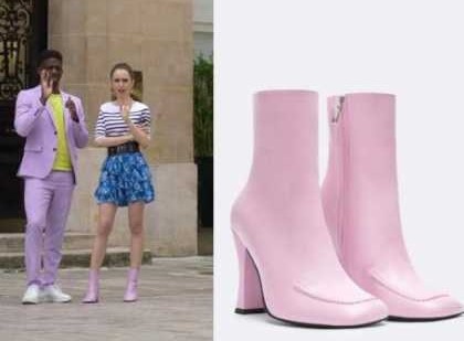 Emily in Paris Pink Boots 2 From S2 Episode 7