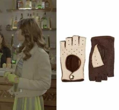Emily’s Brown Gloves From Season 2 Episode 8
