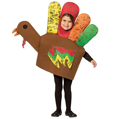 Hand Turkey Kids Costume for Thanksgiving