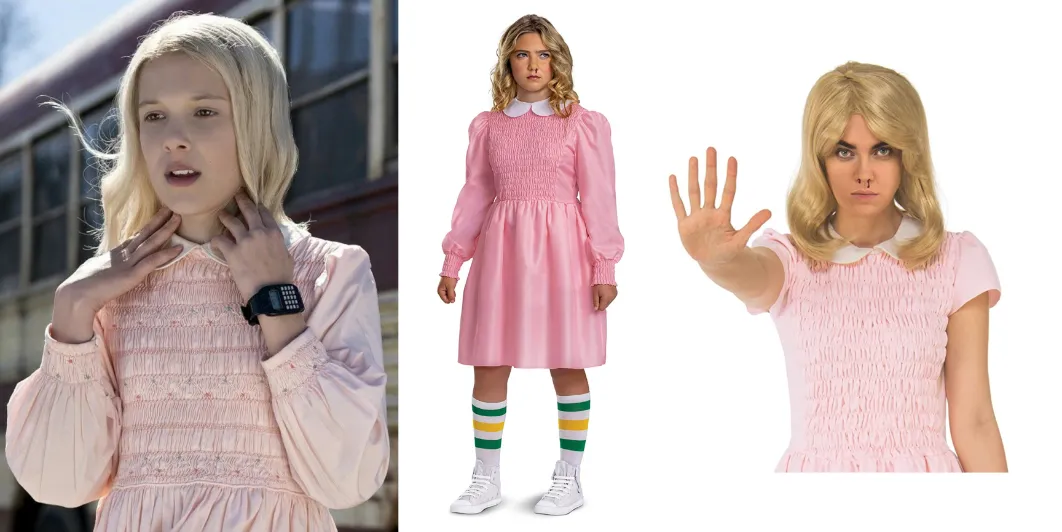 Eleven Stranger Things Pink Costume