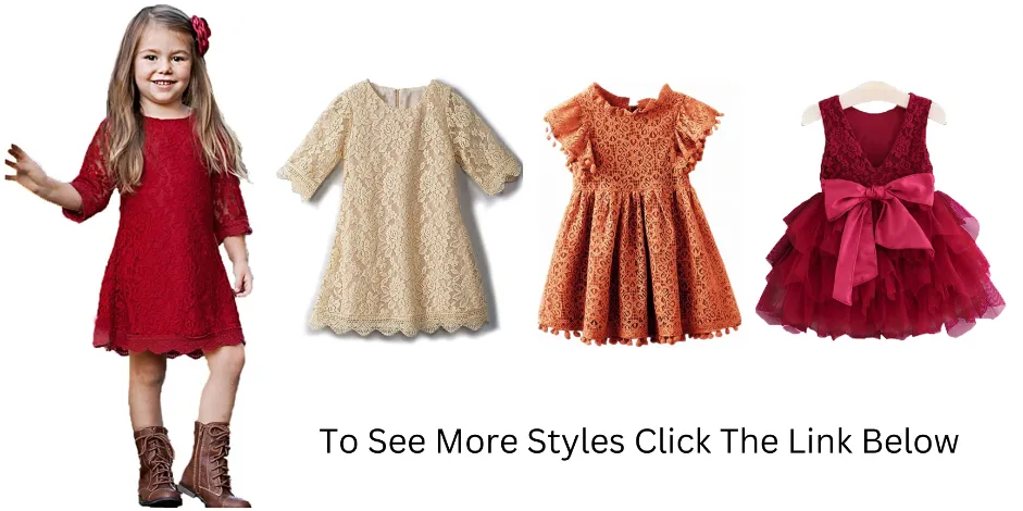 Girls' Casual Lace Dresses