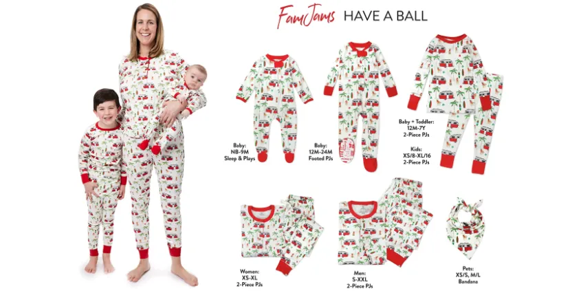 HonestBaby Organic Holiday Family Jammies Pajamas