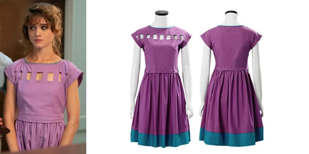 Nancy Wheeler Purple Dress From Season 3