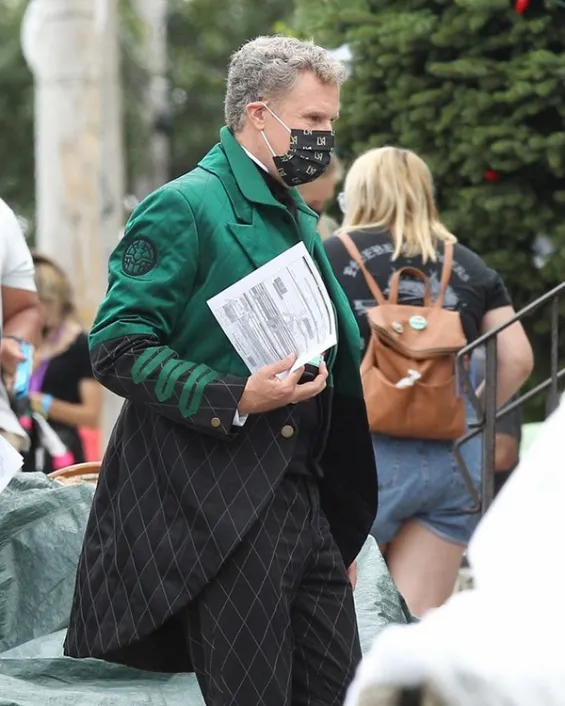 Will Ferrell's Green Suit