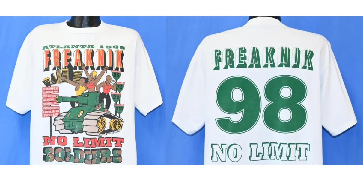 Freaknik No Limit 1998 Spring Break Festival Atlanta T-Shirt