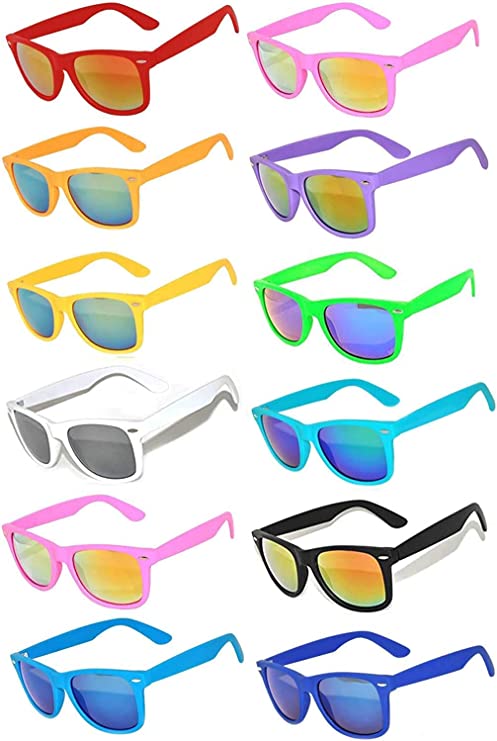 Matte Frame Retro Multicolor Sunglasses