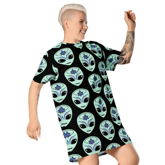 Extraterrestrial Oversize T-Shirt Dress