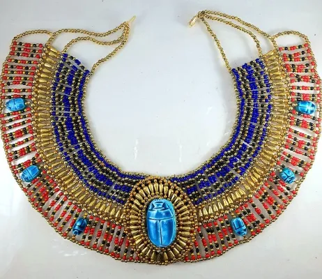 Egyptian Collar Beaded Necklace