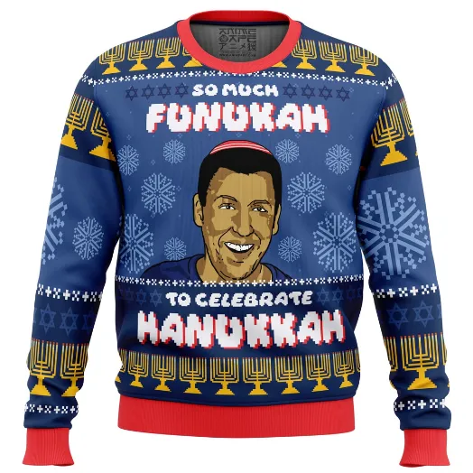 Adam Sandler Hanukkah Ugly Christmas Sweater
