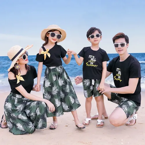 Matching Beach Outfits for Whole Family