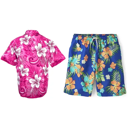 Womens Hawaiian Shirts and Tropical Shorts