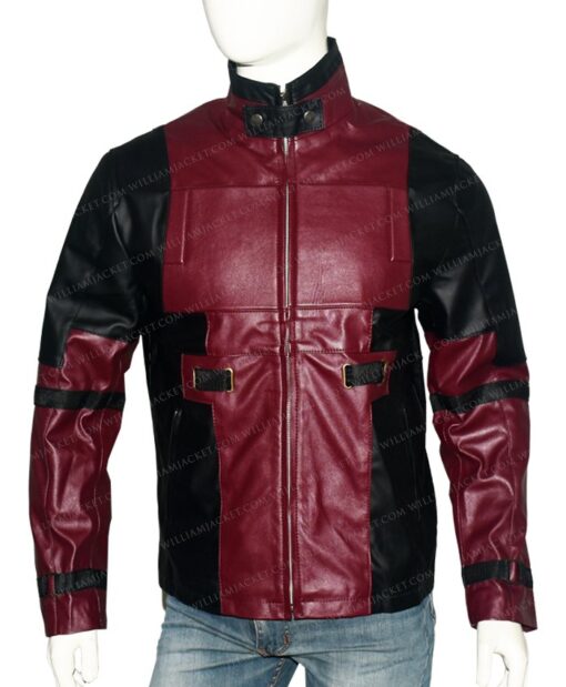 Ryan Reynolds Red Deadpool Leather Jacket