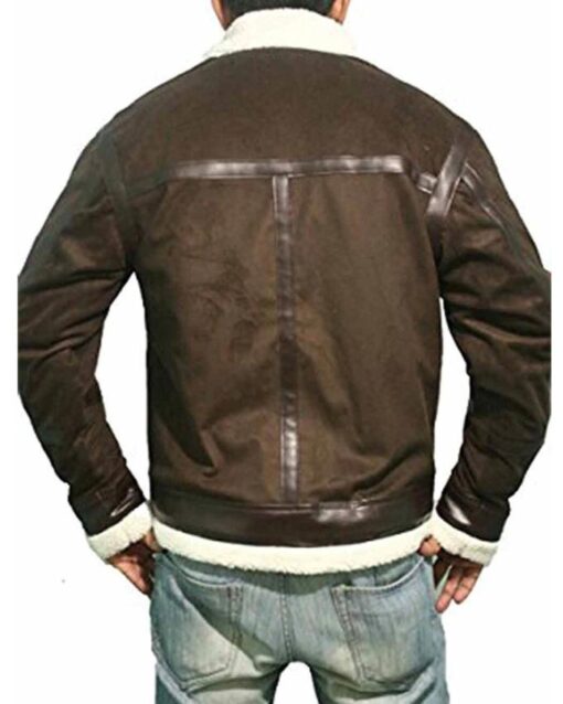 50 Cent Power Brown Shearling Suede Jacket - William Jacket