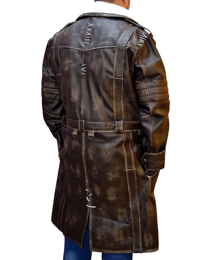Fallout 4 Elder Distress Maxson Leather Brown Coat | William Jacket