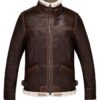 Resident Evil 4 Leon Kennedy Brown Shearling Jacket