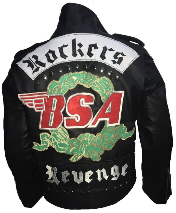 George Michael BSA Faith Rockers Revenge Real Leather Jacket 