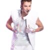 Justin Bieber Milky White Quilted Vest