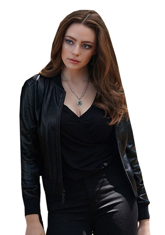 Legacies Danielle Rose Russell Black Leather Jacket - William Jacket