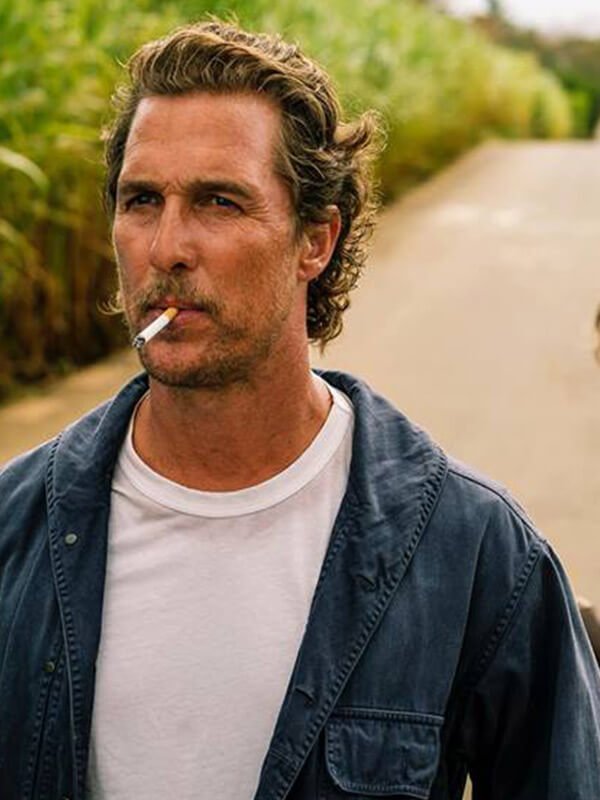 Matthew McConaughey Serenity Blue Cotton Jacket - William Jacket