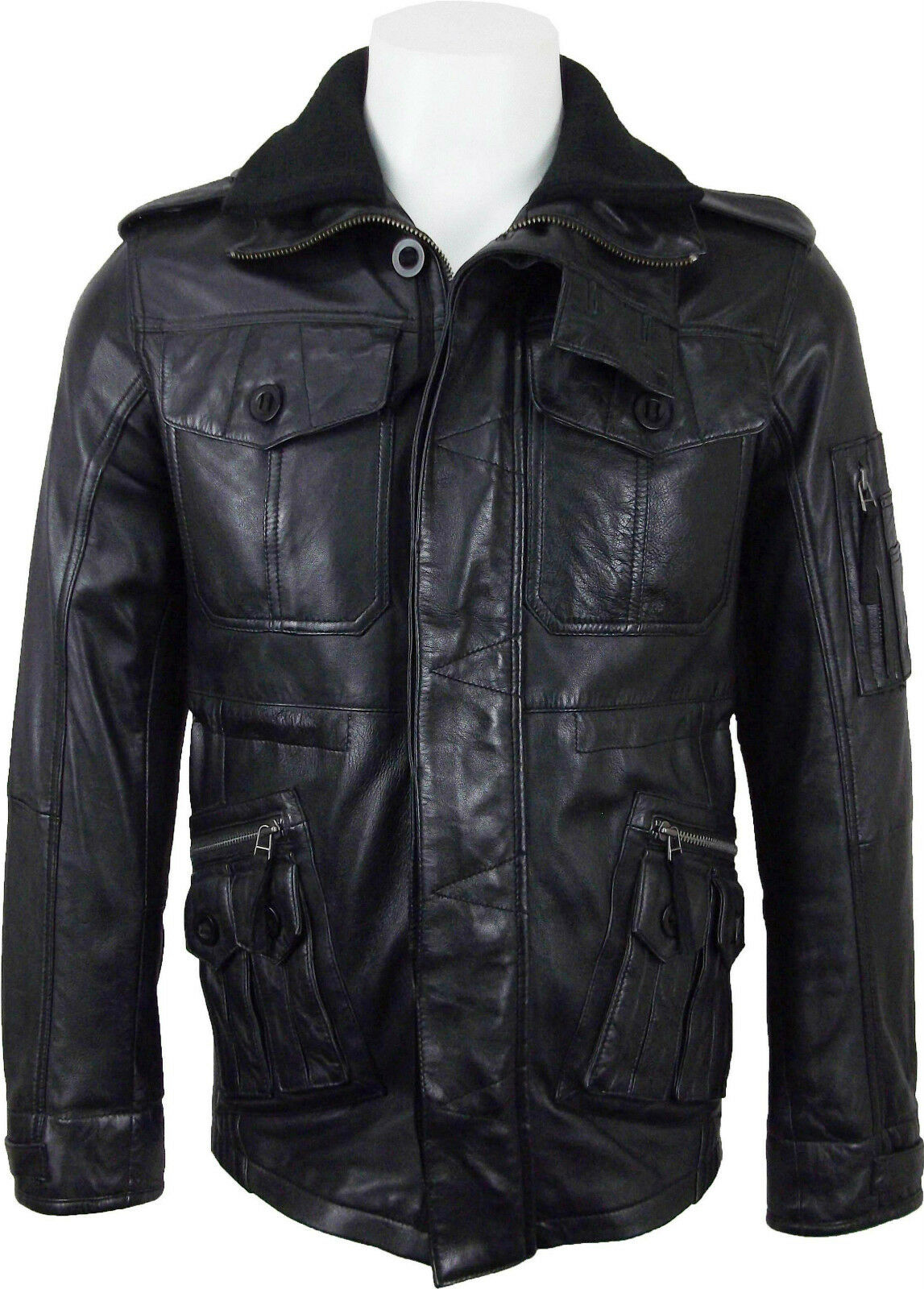 Counterpart Baldwin Black Leather Jacket | William Jacket