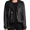 The Perfectionist Caitlin Lewis Black Leather Jacket