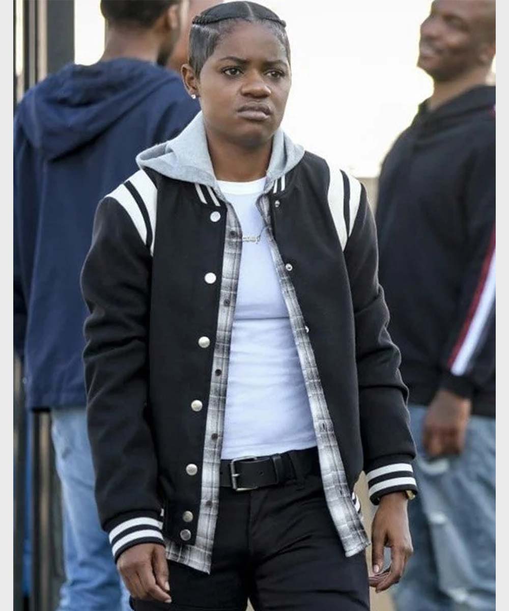 Tamia Cooper All American Black Varsity Bomber Jacket