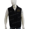 Yellowstone Kevin Costner Cotton Black Vest Front