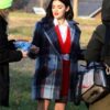 Katy Keene Wool Checked Coat