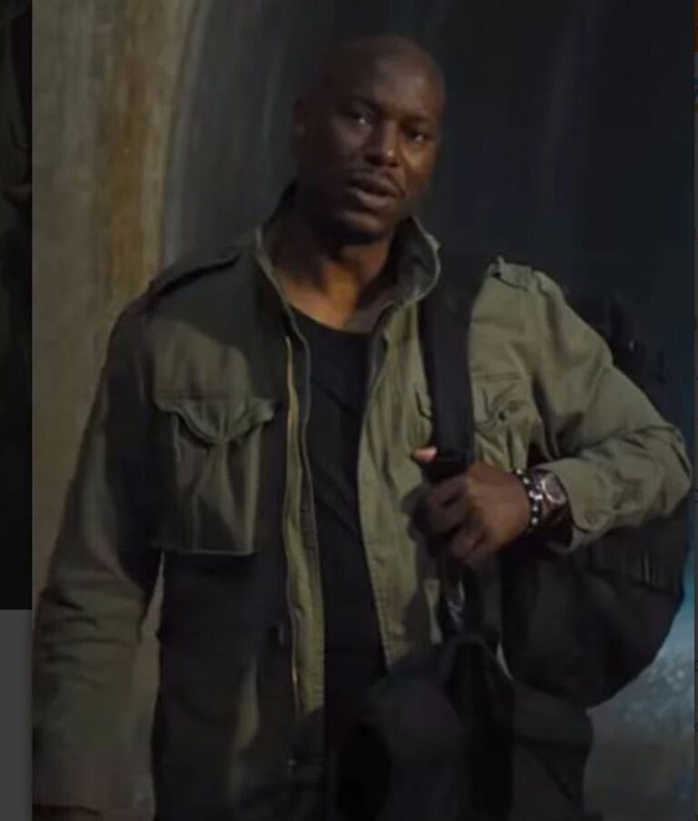 Fast and Furious 9 Roman Pearce Green Cotton Military Jacket