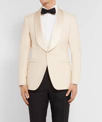 Kingsman Eggsy Suiting Fabric Ivory Tuxedo | Eggsy Ivory Tuxedo
