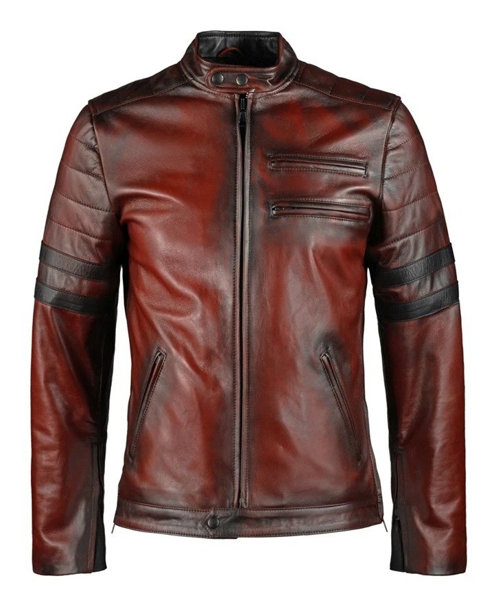 Hybrid Style Cafe Racer Leather Jacket | William Jacket