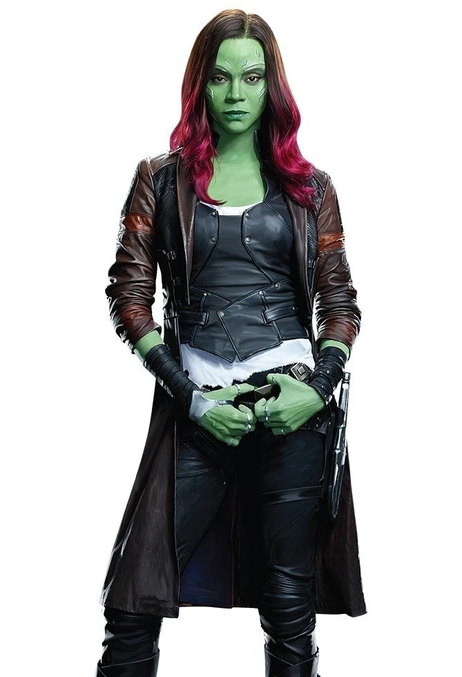 2 Gamora Cosplay Costume Leather Coat Shirts Jacket Guardians of the Galaxy Vol