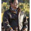 Yellowstone S02 E05 Thomas Rainwater Brown Leather Jacket