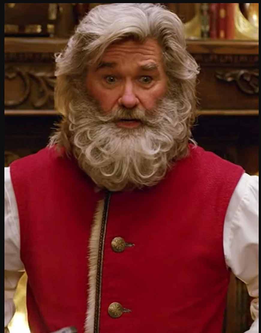 Kurt Russell The Christmas Chronicles Santa Claus Red Vest Kleding Gender-neutrale kleding volwassenen Gilets Kurt Russell Vest 